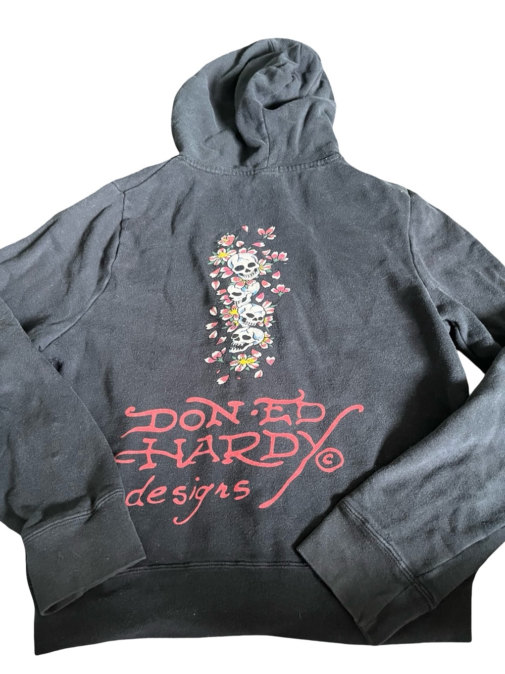 Don.Ed Hardy Designs vintage sculls flower petals grunge skaters tattoo street